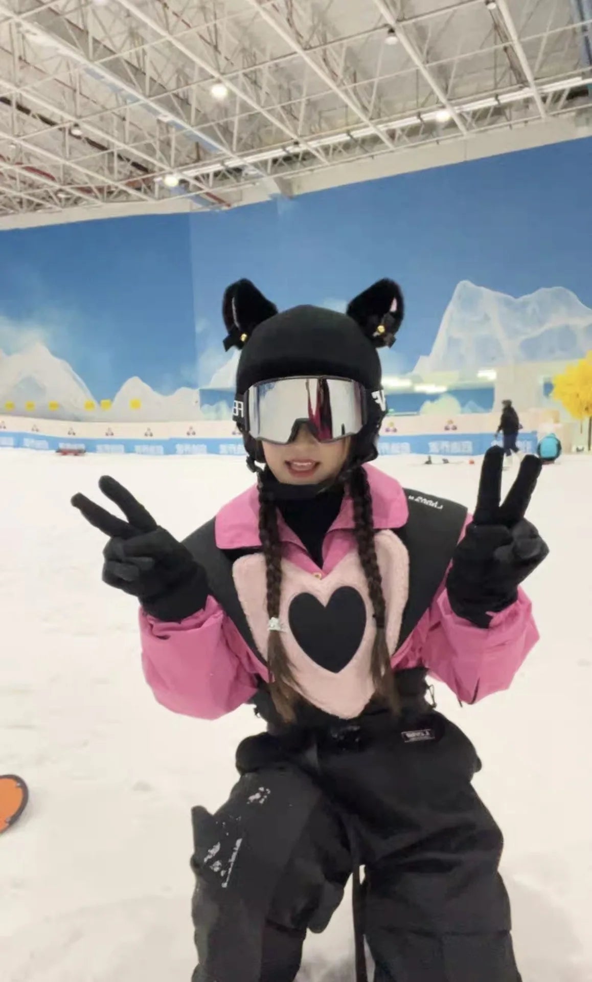 Helmet Cover Cute Cartoon Decoration Single and Double Board Unisex Universal Ski Helmet Cover Warm Headgear