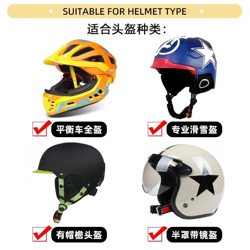 Helmet Cover Cute Cartoon Decoration Single and Double Board Unisex Universal Ski Helmet Cover Warm Headgear